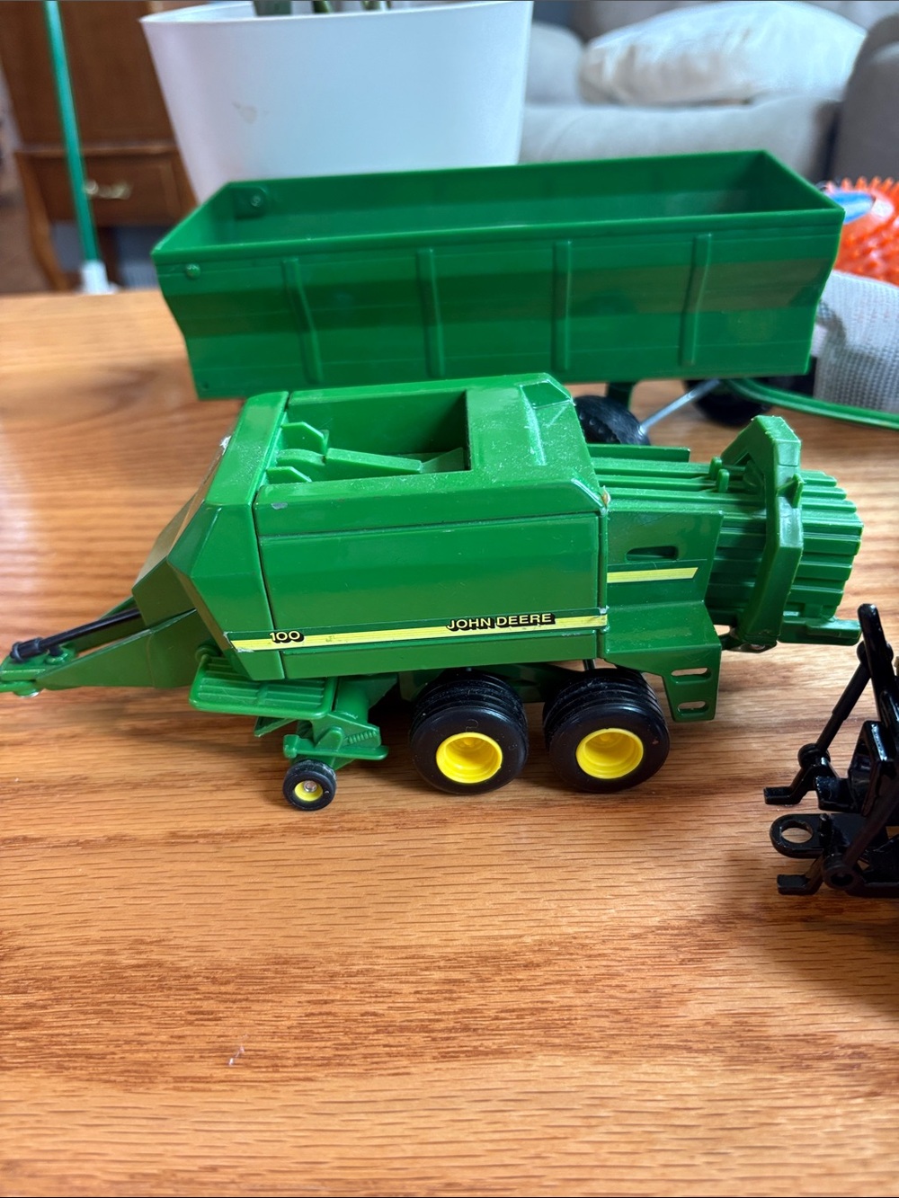 John Deere Green and Yellow Baler